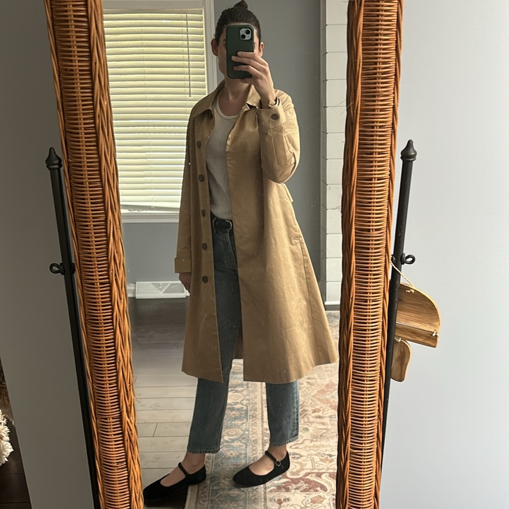 Skye Coraline Trench Coat in beige, size small - Picture 16 of 16